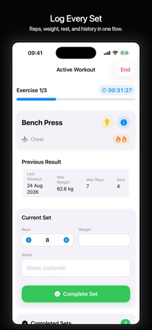 WinGym - Gym Workout Tracker Screenshot 2 of 8