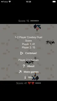 1-2 player cowboy duel iphone screenshot 3