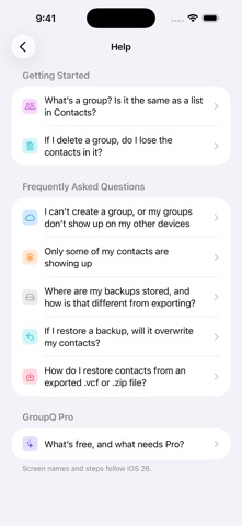 GroupQ: Contact Group Manager Screenshot 3 of 9