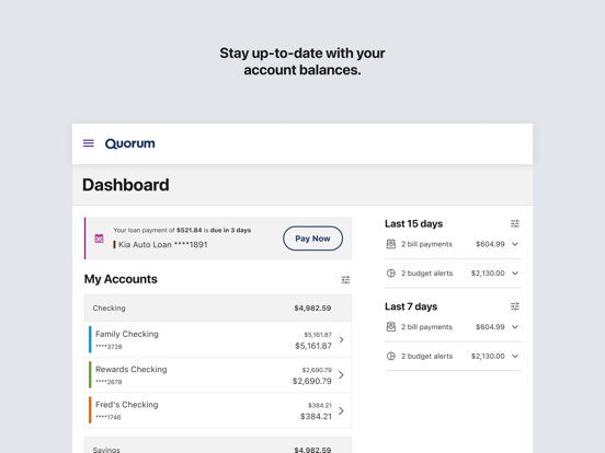 Screenshot #5 pour Quorum Mobile Banking