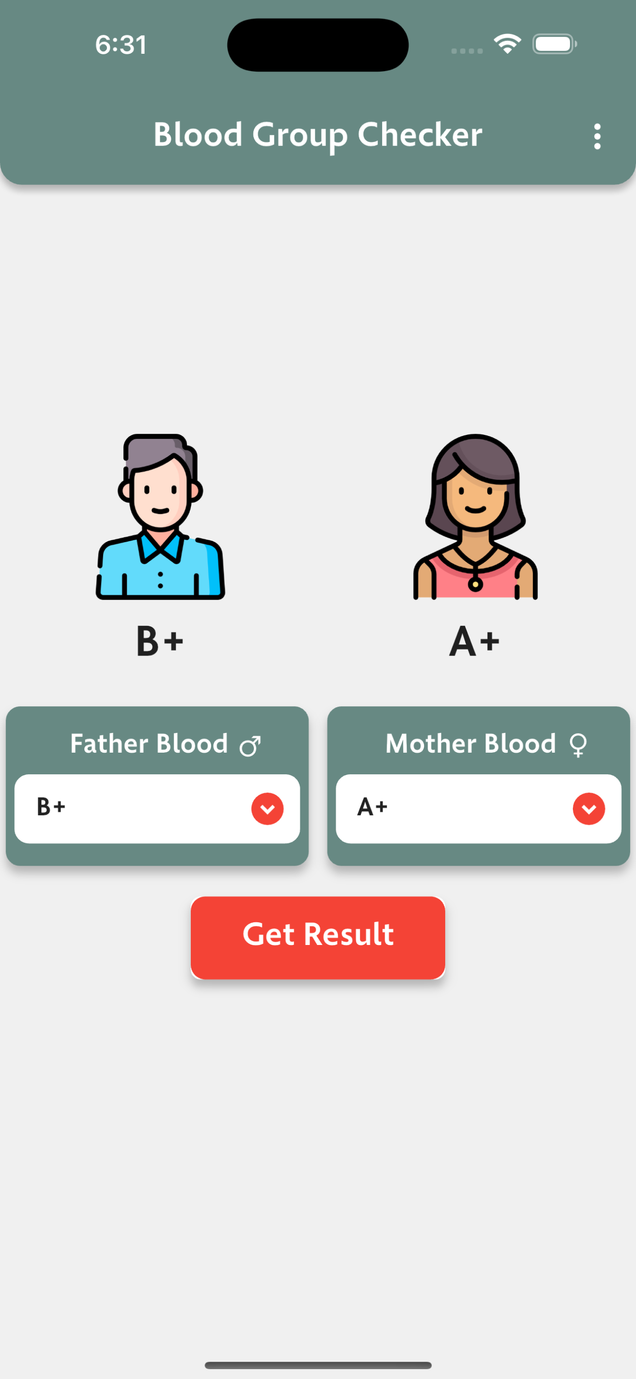 Blood Group Type Finder