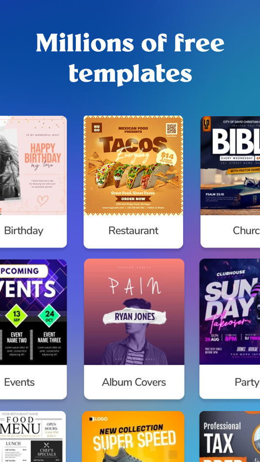 #2. PosterMyWall: Design & Promote (iOS) By: PosterMyWall