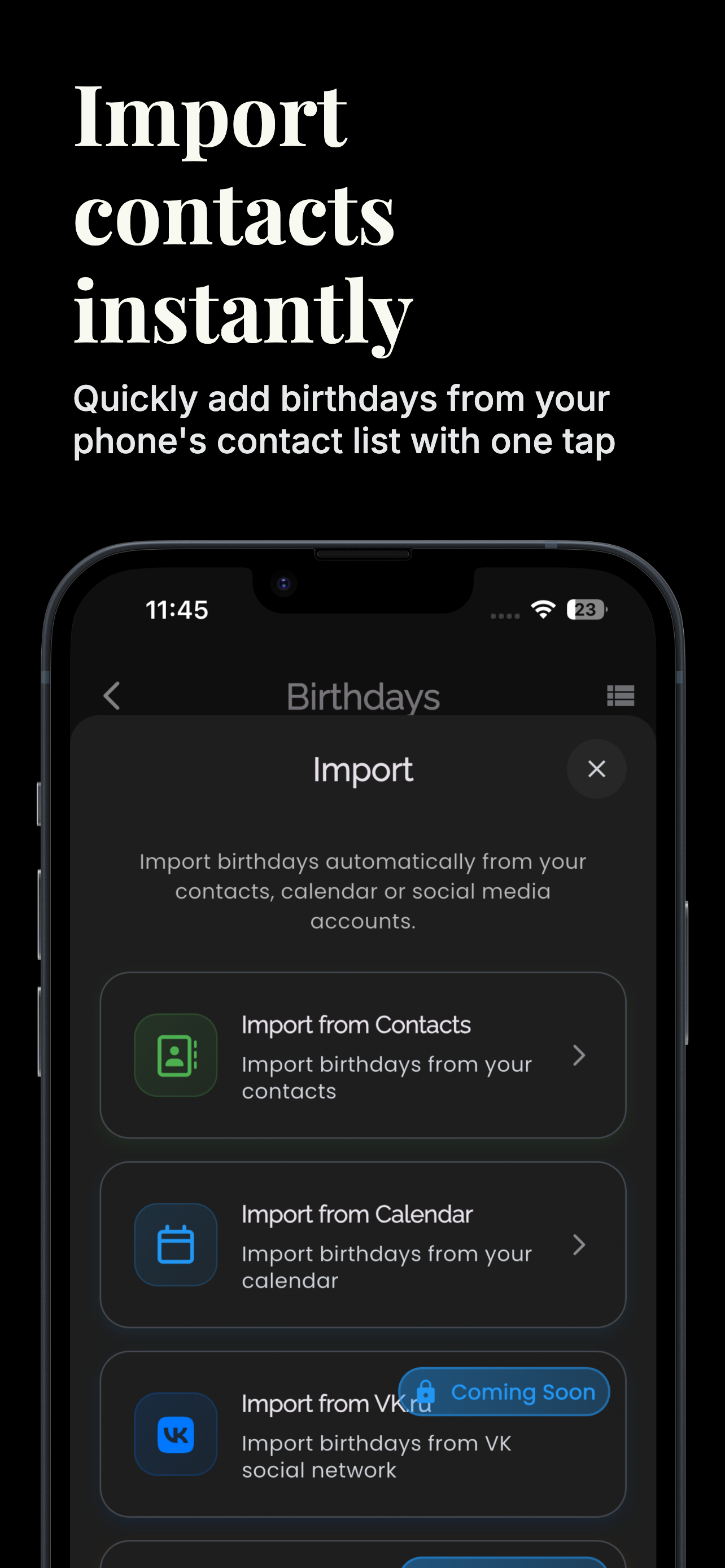 Smart Birthday: Reminder screenshot 6