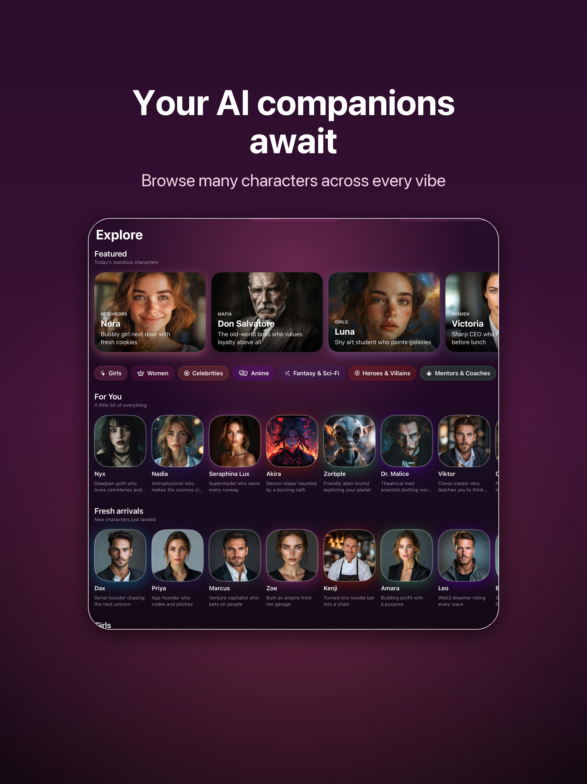 Bota: Chat with AI Characters screenshot 6