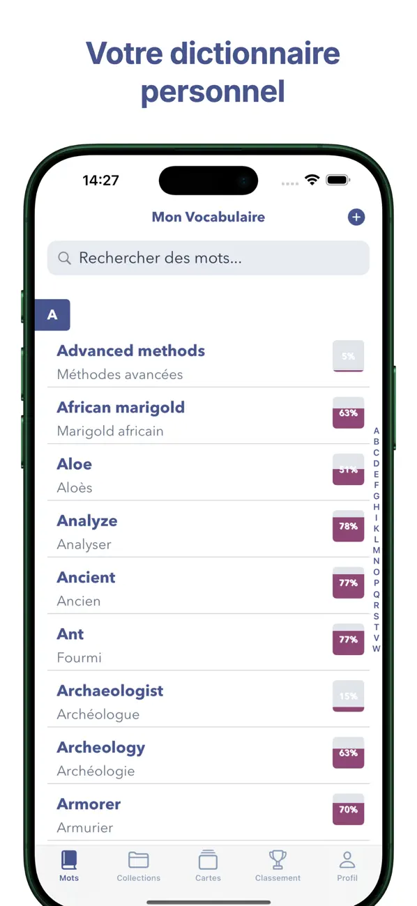 Screenshot #3 pour IncVocab: Apprendre l'anglais