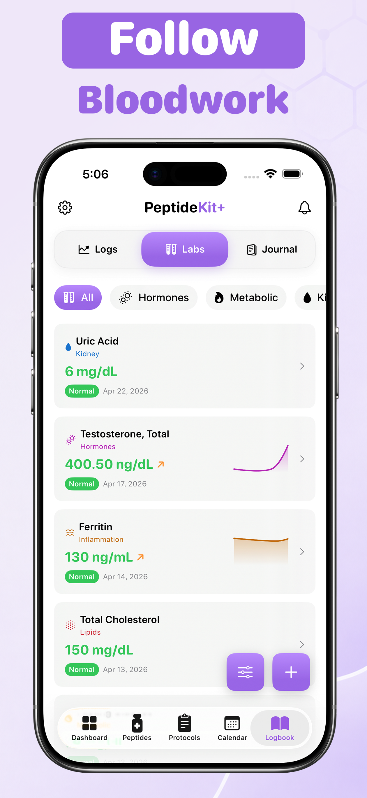 Peptide Tracker - PeptideKit screenshot 8