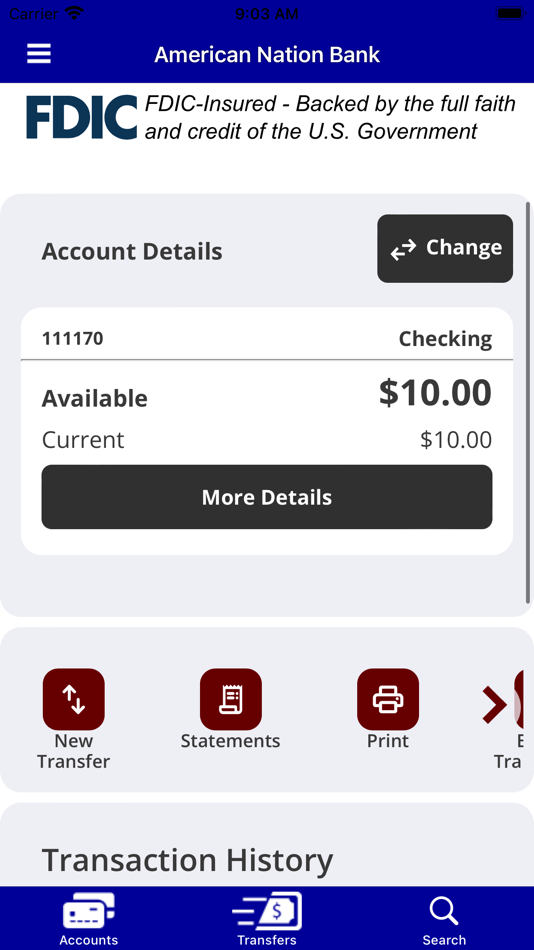 #3. MYANB Mobile (iOS) 由: American Nation Bank