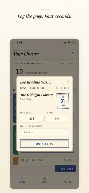 Readistry: Bookshelf & Log screenshot 2