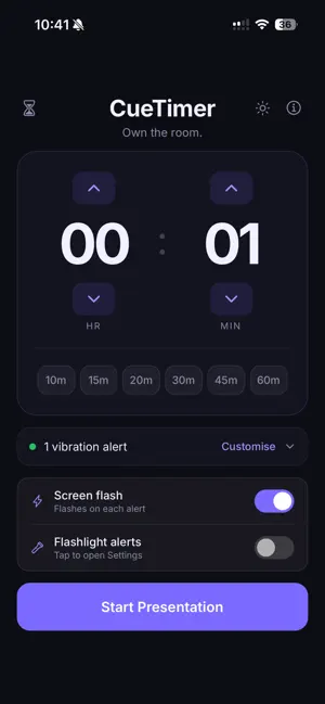 Presenters CueWatch screenshot 1