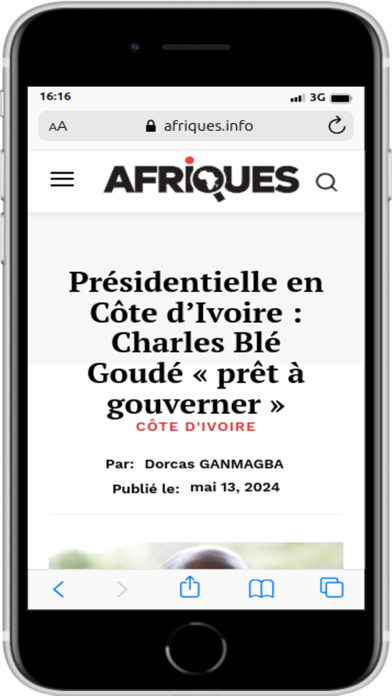 Afriques info Screenshot