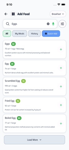 NutraCompass iPhone screenshot