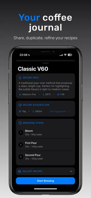 Brewly: Coffee Timer & Journal screenshot 4