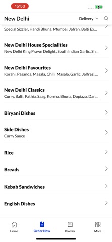 New Delhi iPhone screenshot