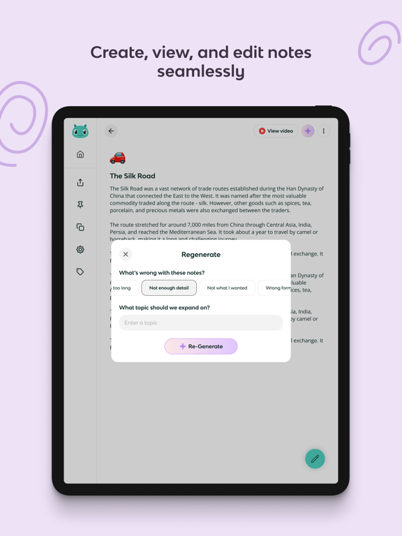 Knowt: AI Flashcards & Notes iPad screenshot 7 - Education app