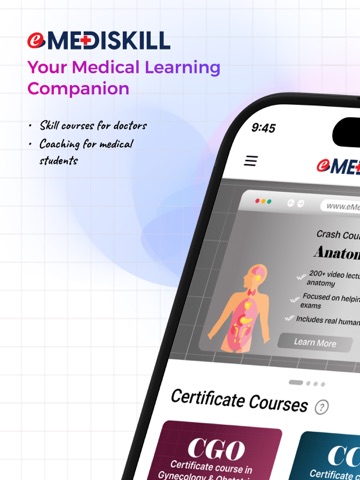 eMediSkill - Medical Courses iPad screenshot