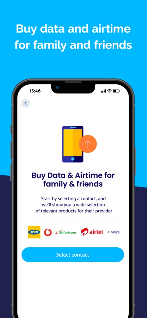 International Calling－Talk360 - The app offers a convenient 'Buy Data & Airtime' feature, allowing users to send mobile top-ups to family and friends through major operators such as 'MTN' and 'Safaricom'.