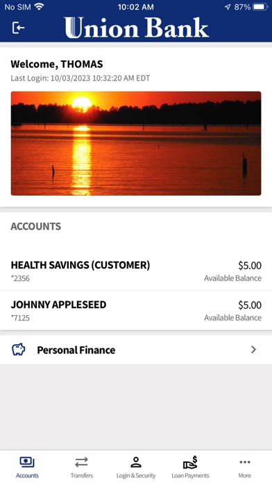 Union Bank Mobile Monticello Screenshot