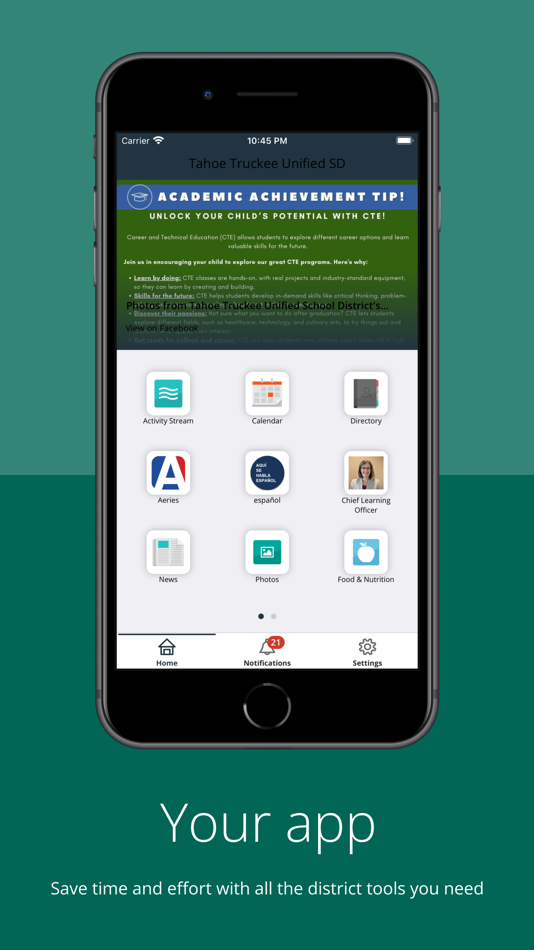 #1. Tahoe Truckee Unified SD (iOS) 由: Tahoe Truckee Unified School District Financing Corporation