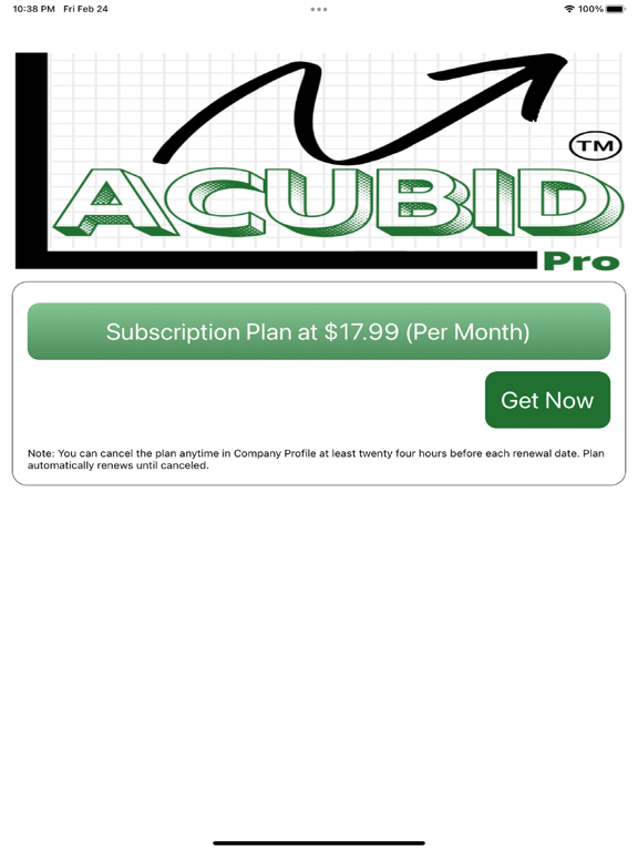 Acubid Pro iPad screenshot 7 - Business app