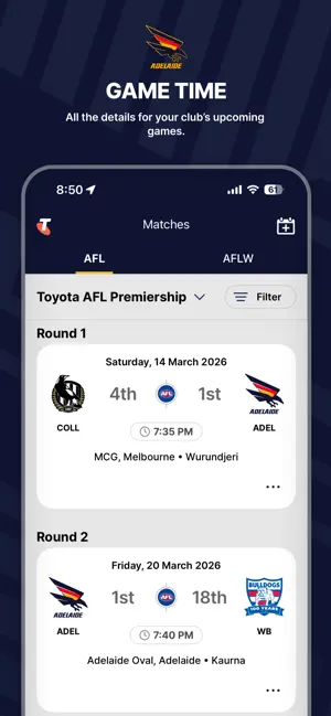 Adelaide Crows Official App iPhone screenshot 4