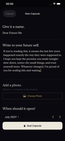Future Me — Time Capsule Screenshot 2 of 6