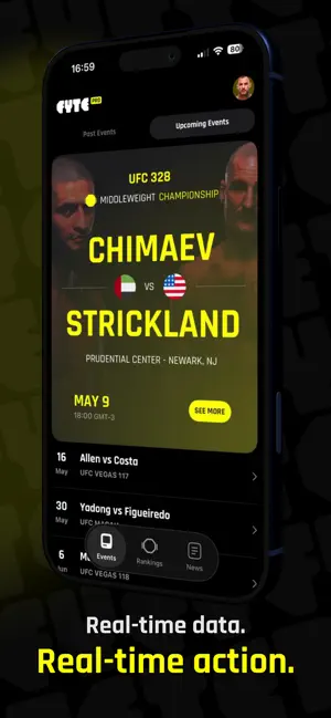Fyte: UFC Widgets iPhone screenshot 4