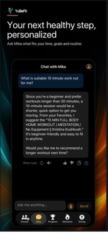 YuBeFit Screenshot 1 of 5
