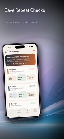 Roofing Cost Estimator screenshot