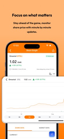 Omantel Investor Relations screenshot