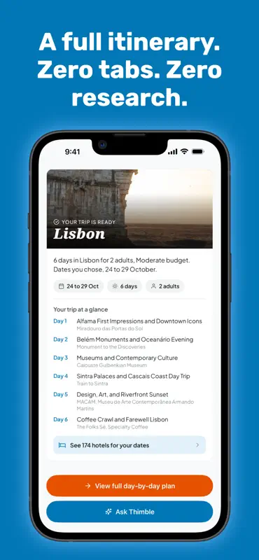 Thimble Travel screenshot 1 of 8