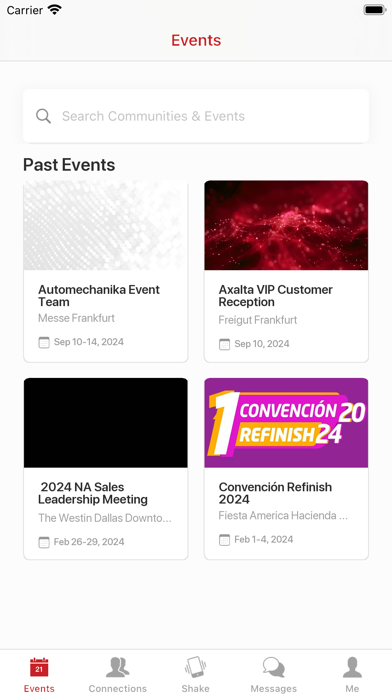 Axalta Events Screenshot