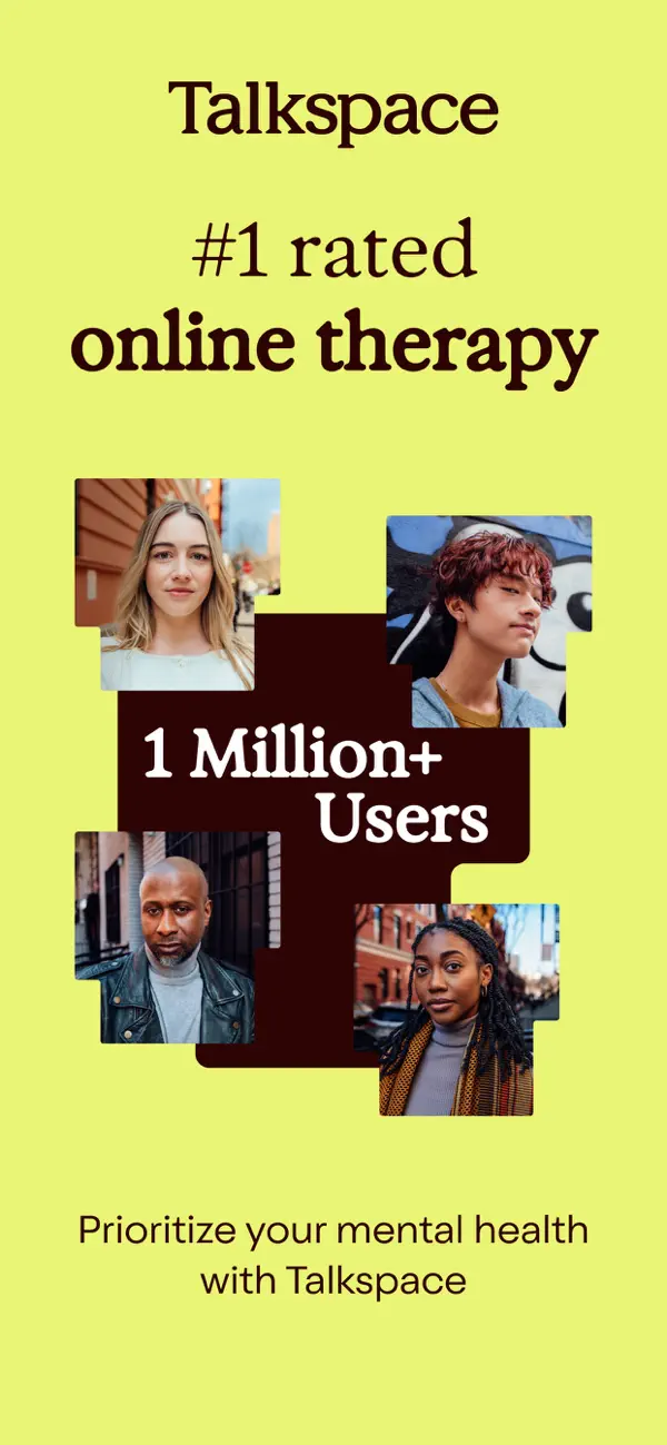 #1. Talkspace: Virtual Therapy App (iOS) Av: Groop Internet Platform inc.