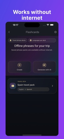 SpeakFly: photo translator iPhone screenshot