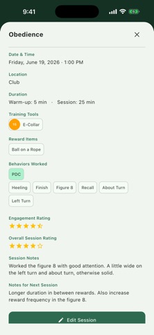Sport Dog Training Tracker Screenshot 5 of 7