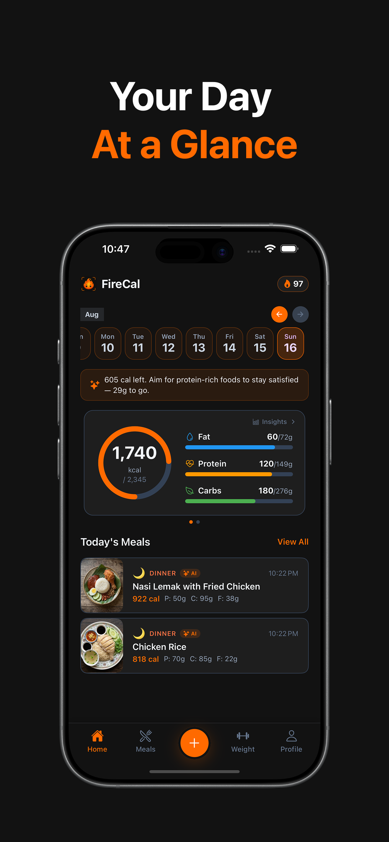 FireCal - AI Calorie Tracker screenshot 2