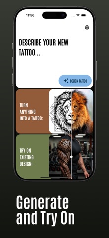 Inked: Tattoo & Piercing AI iPhone screenshot