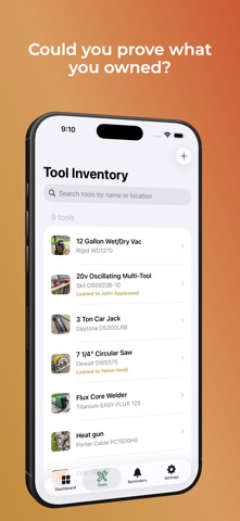 ToolMark: Tool Inventory Screenshot 1 of 8