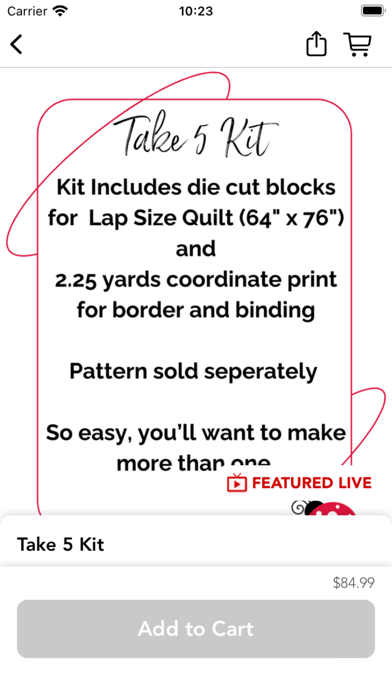 Busy Lady Quilt Shop Screenshot