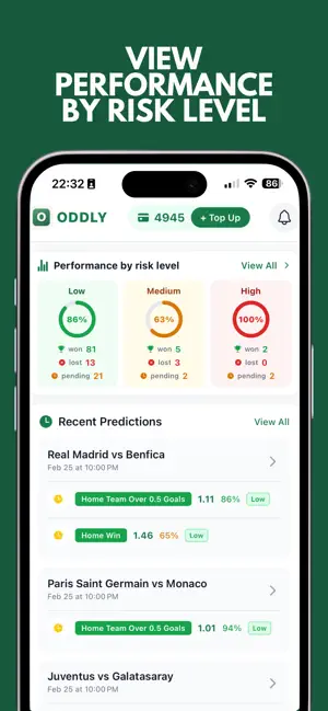 Oddly: AI Match Odds Generator screenshot 2