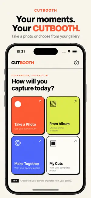 CUTBOOTH: Photo Booth & Frames screenshot 1