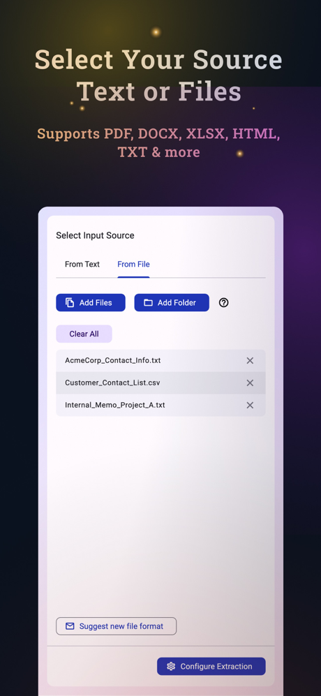 DataSieve: Text to Data screenshot 3