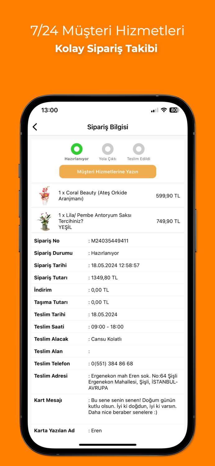 Heryerbitki - Çiçek Siparişi