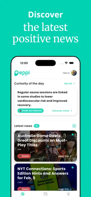 Eppi - Positive news screenshot 1