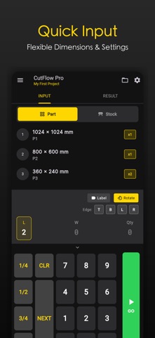 CutFlow Pro - Cut Optimizer Screenshot 1 of 5