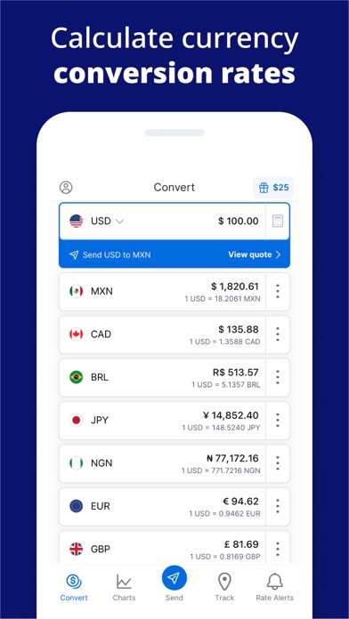 Xe Send Money & Currency Screenshot