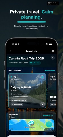 WanderSpend screenshot