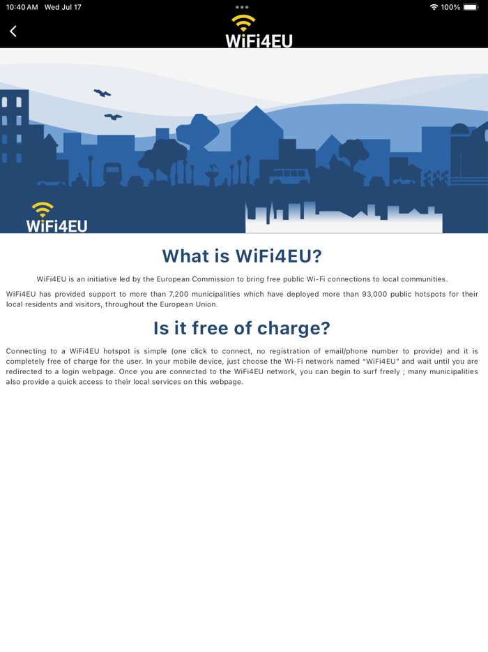 WiFi4EU map