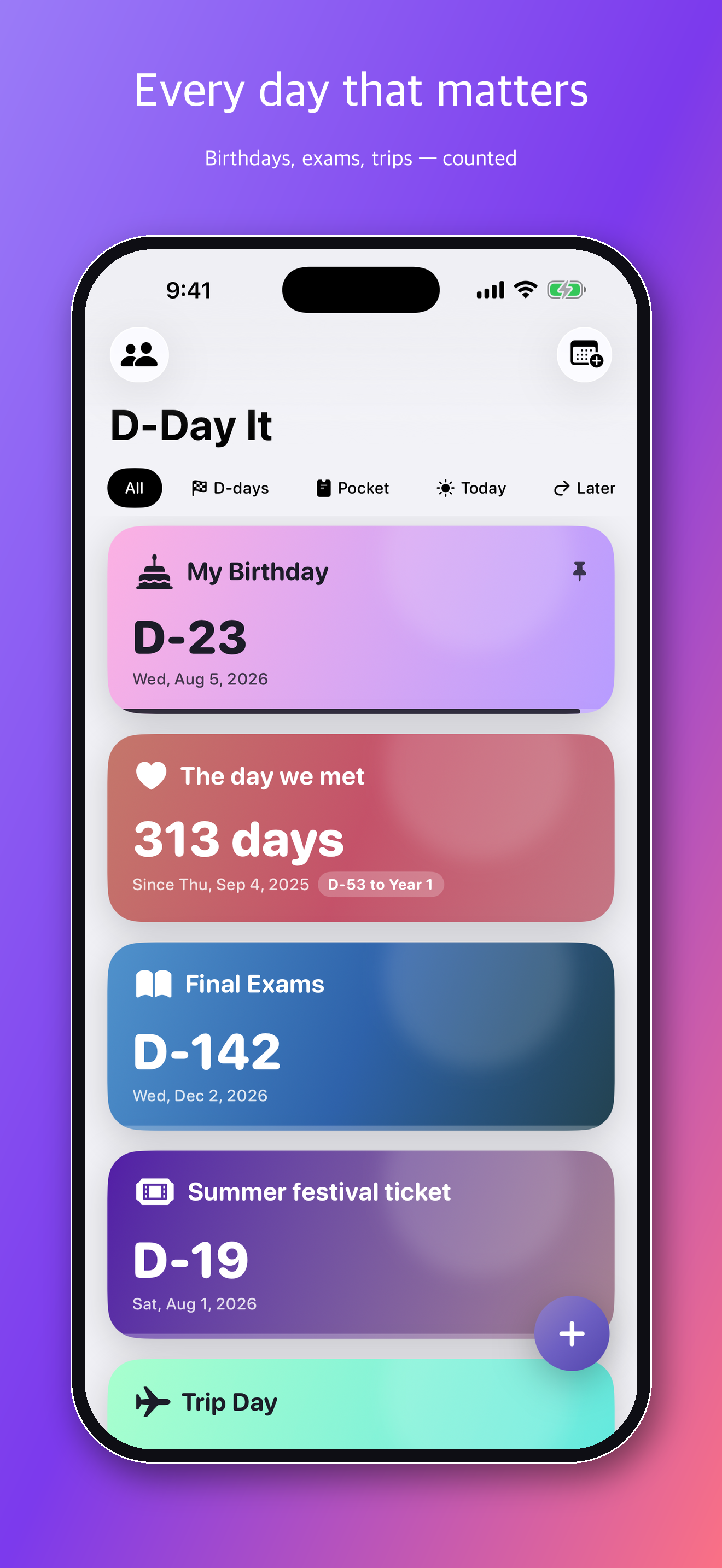 D-Day It: Widgets & Gift Cards screenshot 5