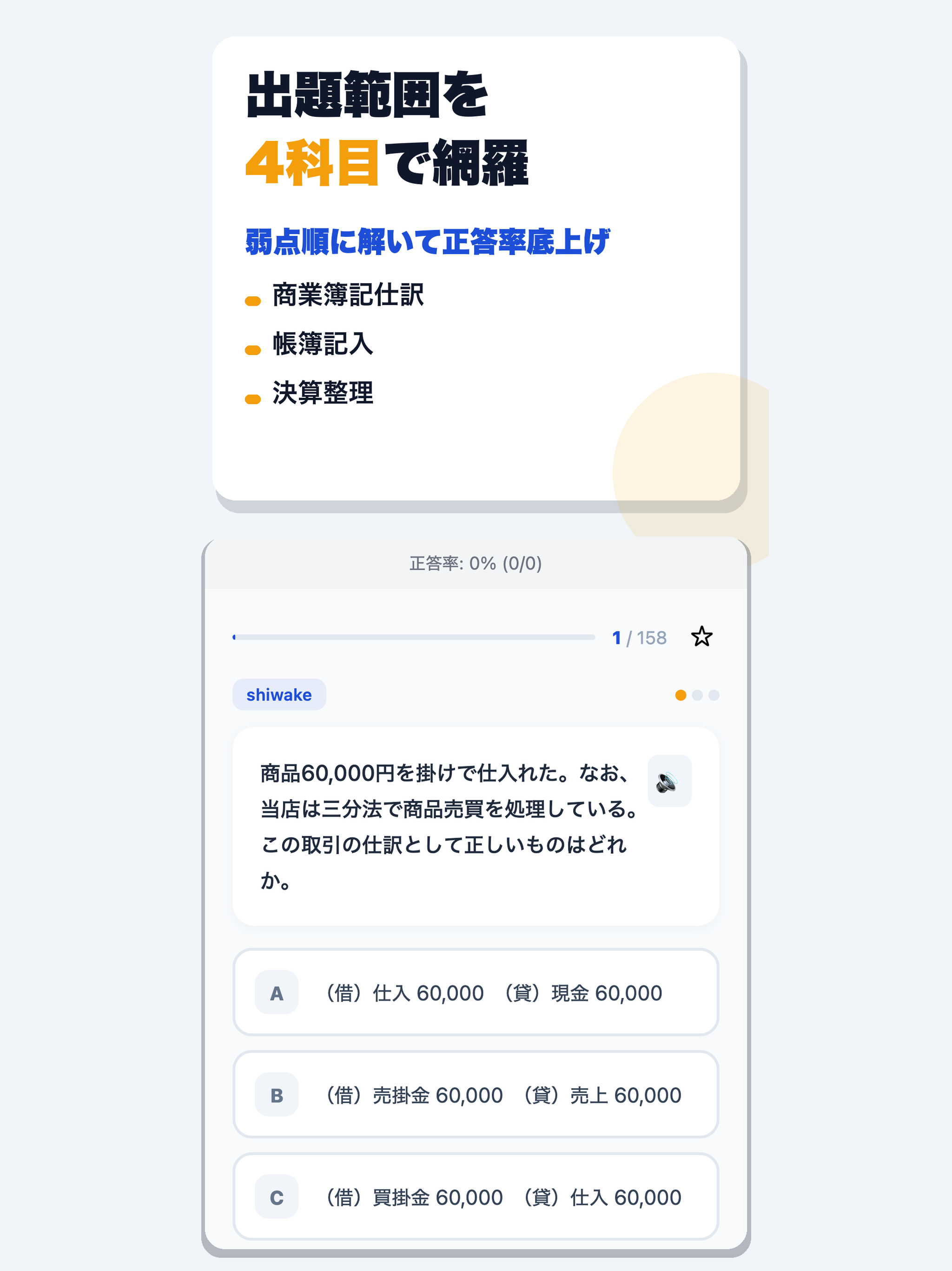 日商簿記検定試験 3級 合格ドリル