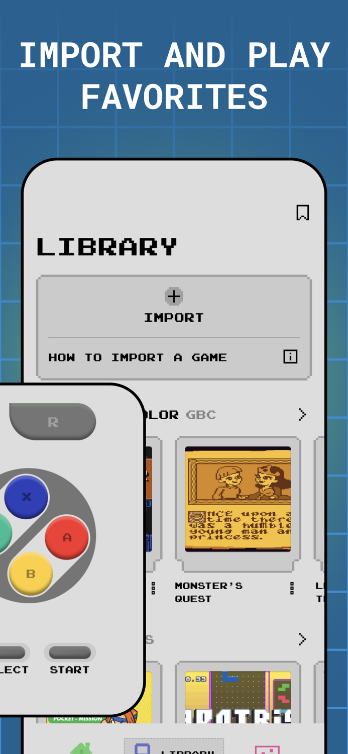 Retro game emulator - GBA, DS